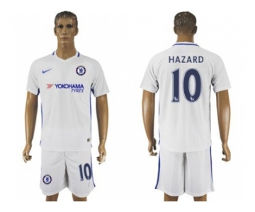 Chelsea #10 Hazard Away Soccer Club Jerseys.