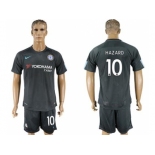 Chelsea #10 Hazard Black Soccer Club Jersey