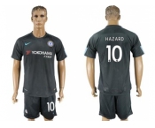 Chelsea #10 Hazard Black Soccer Club Jersey