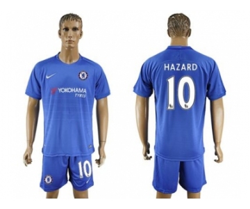 Chelsea #10 Hazard Home Soccer Club Jerseys..