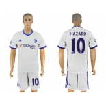 Chelsea #10 Hazard White Soccer Club Jersey