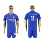 Chelsea #11 Drogba Home Soccer Club Jersey