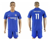 Chelsea #11 Drogba Home Soccer Club Jersey