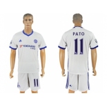 Chelsea #11 Pato White Soccer Club Jersey