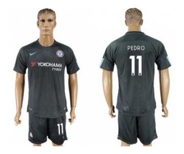 Chelsea #11 Pedro Black Soccer Club Jersey