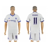 Chelsea #11 Pedro White Soccer Club Jersey