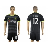 Chelsea #12 Mikel Away Soccer Club Jersey