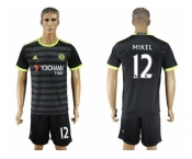 Chelsea #12 Mikel Away Soccer Club Jersey