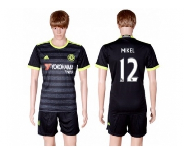 Chelsea #12 Mikel Away Soccer Club Jerseys