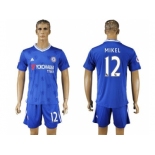 Chelsea #12 Mikel Home Soccer Club Jersey