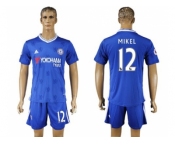 Chelsea #12 Mikel Home Soccer Club Jersey