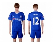 Chelsea #12 Mikel Home Soccer Club Jerseys