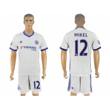 Chelsea #12 Mikel White Soccer Club Jersey