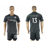 Chelsea #13 Courtois Black Soccer Club Jersey