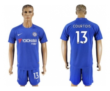 Chelsea #13 Courtois Home Soccer Club Jerseyss