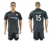 Chelsea #15 Moses Black Soccer Club Jersey