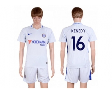 Chelsea #16 Kenedy Away Soccer Club Jersey