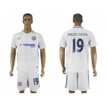 Chelsea #19 Diego Costa Away Soccer Club Jerseyss