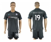 Chelsea #19 Diego Costa Black Soccer Club Jerse