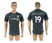 Chelsea #19 Diego Costa Black Soccer Club Jersey