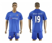 Chelsea #19 Diego Costa Home Soccer Club Jers