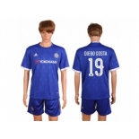 Chelsea #19 Diego Costa Home Soccer Club Jerse