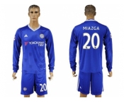 Chelsea #20 Miazga Home Long Sleeves Soccer Club Jersey