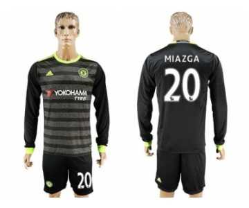 Chelsea #20 Miazga Sec Away Long Sleeves Soccer Club Jersey