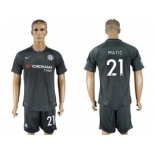 Chelsea #21 Matic Black Soccer Club Jersey