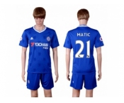 Chelsea #21 Matic Home Soccer Club Jersey.