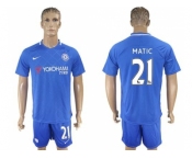 Chelsea #21 Matic Home Soccer Club Jerseyss