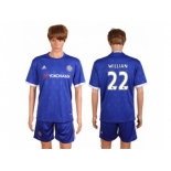 Chelsea #22 Willian Home Soccer Club Jerse