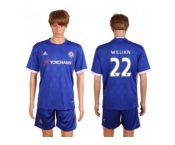 Chelsea #22 Willian Home Soccer Club Jerse