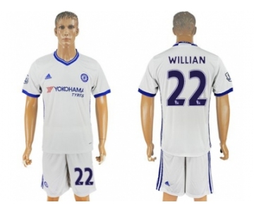 Chelsea #22 Willian White Soccer Club Jersey