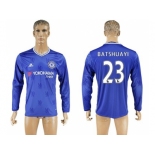 Chelsea #23 Batshuayi Home Long Sleeves Soccer Club Jersey