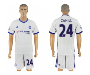 Chelsea #24 Cahill White Soccer Club Jersey