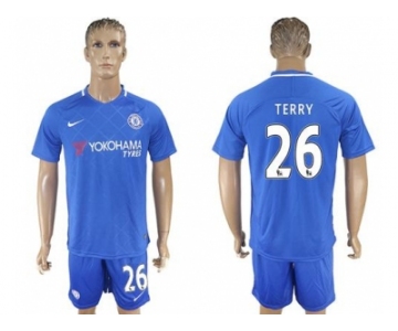 Chelsea #26 Terry Home Soccer Club Jerseys.