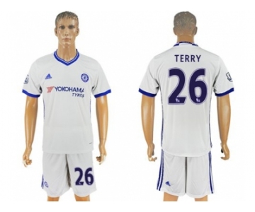 Chelsea #26 Terry White Soccer Club Jersey