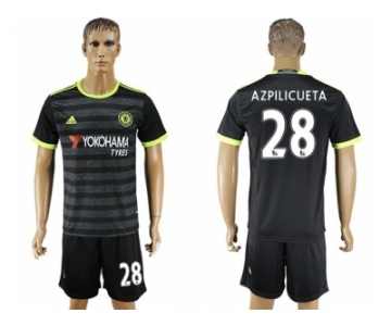 Chelsea #28 Azpilicueta Away Soccer Club Jersey