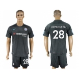 Chelsea #28 Azpilicueta Black Soccer Club Jersey