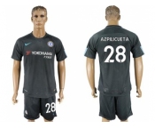 Chelsea #28 Azpilicueta Black Soccer Club Jersey