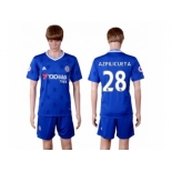 Chelsea #28 Azpilicueta Home Soccer Club Jerse