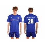 Chelsea #28 Azpilicueta Home Soccer Club Jerseys.