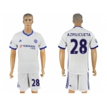 Chelsea #28 Azpilicueta White Soccer Club Jersey