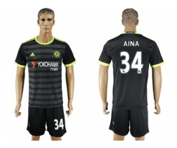 Chelsea #34 Aina Away Soccer Club Jersey