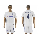 Chelsea #4 Fabregas Away Soccer Club Jerseyss