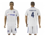 Chelsea #4 Fabregas Away Soccer Club Jerseyss