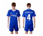 Chelsea #4 Fabregas Home Soccer Club Jerse