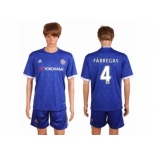 Chelsea #4 Fabregas Home Soccer Club Jersey