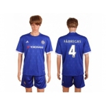 Chelsea #4 Fabregas Home Soccer Club Jerseyss